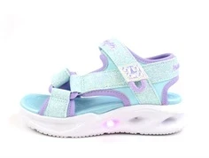 Skechers sandal lyseblå/lavendel glimmer med blink